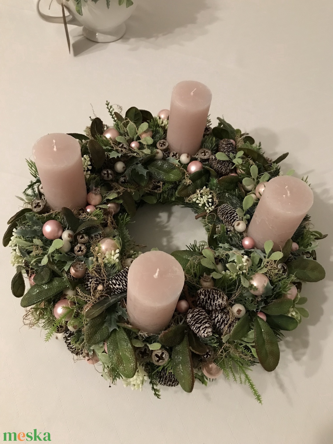 Adventi koszorú - karácsony - adventi díszek - adventi koszorú - Meska.hu