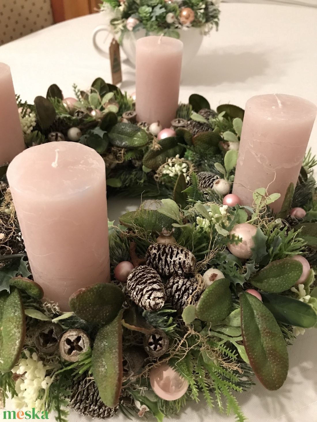 Adventi koszorú - karácsony - adventi díszek - adventi koszorú - Meska.hu
