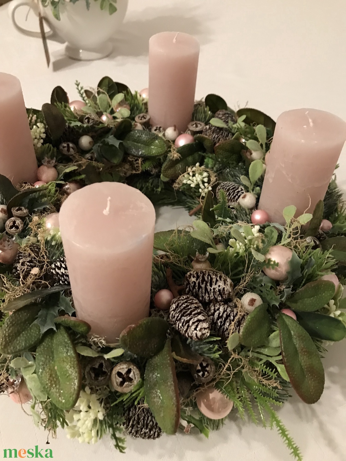 Adventi koszorú - karácsony - adventi díszek - adventi koszorú - Meska.hu