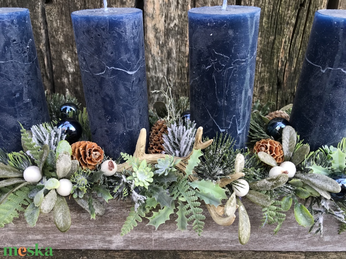 Adventi asztali dísz - karácsony - adventi díszek - adventi gyertyadíszek és koszorúdíszek - Meska.hu