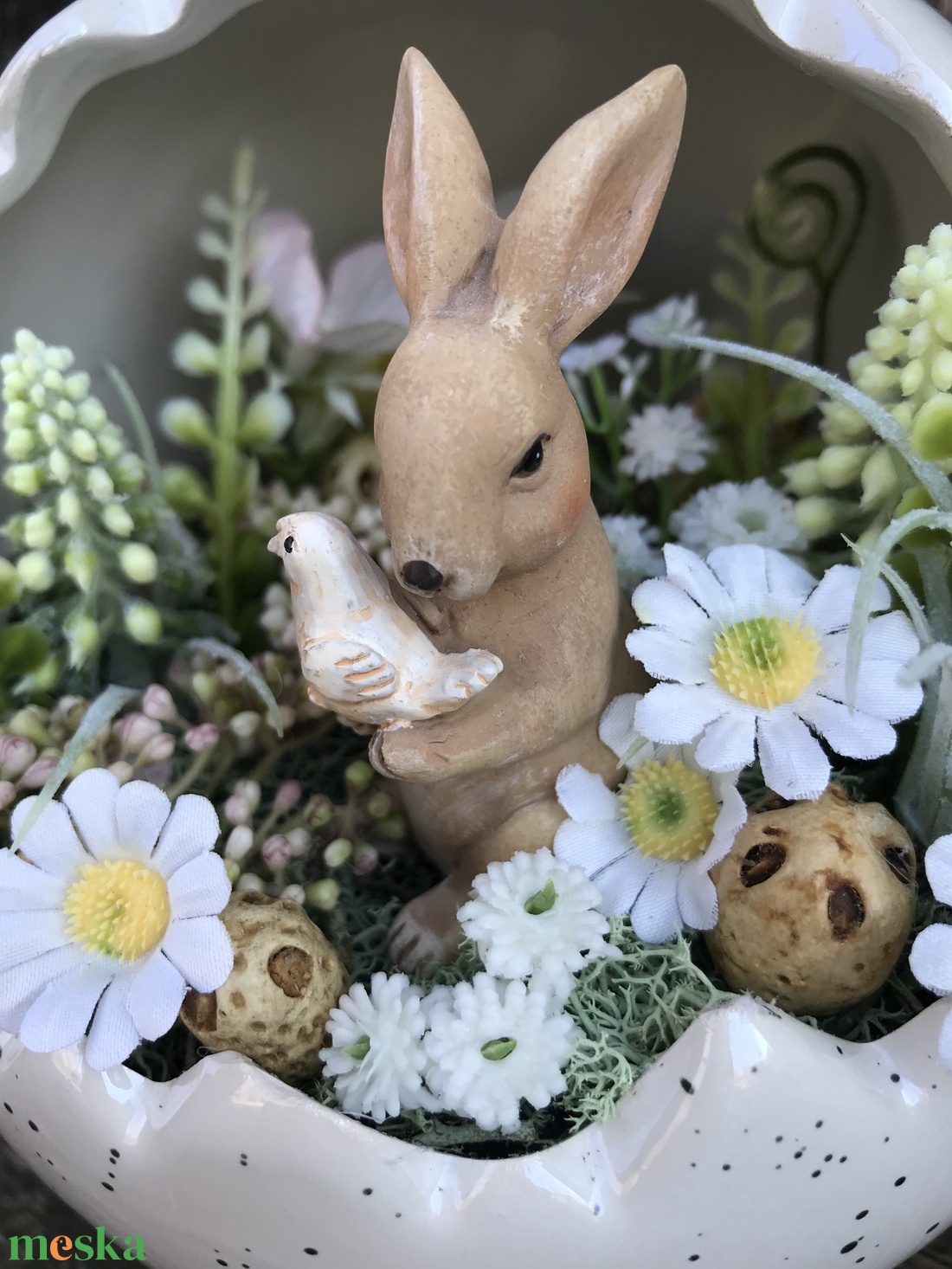 Húsvéti asztali dekoráció - otthon & életmód - dekoráció - asztal és polc dekoráció - asztaldísz - Meska.hu