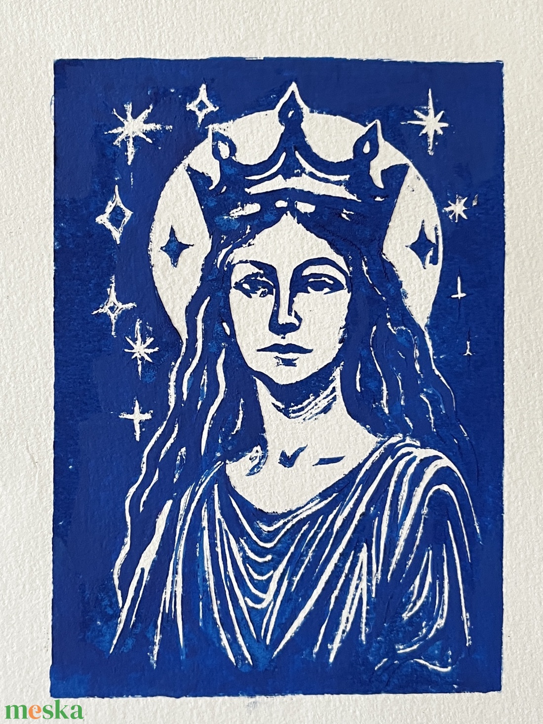 Holdkirálynő linónyomat - művészet - grafika & illusztráció - művészi nyomat - Meska.hu Holdkirálynő linónyomat - művészet - grafika & illusztráció - művészi nyomat - Meska.hu