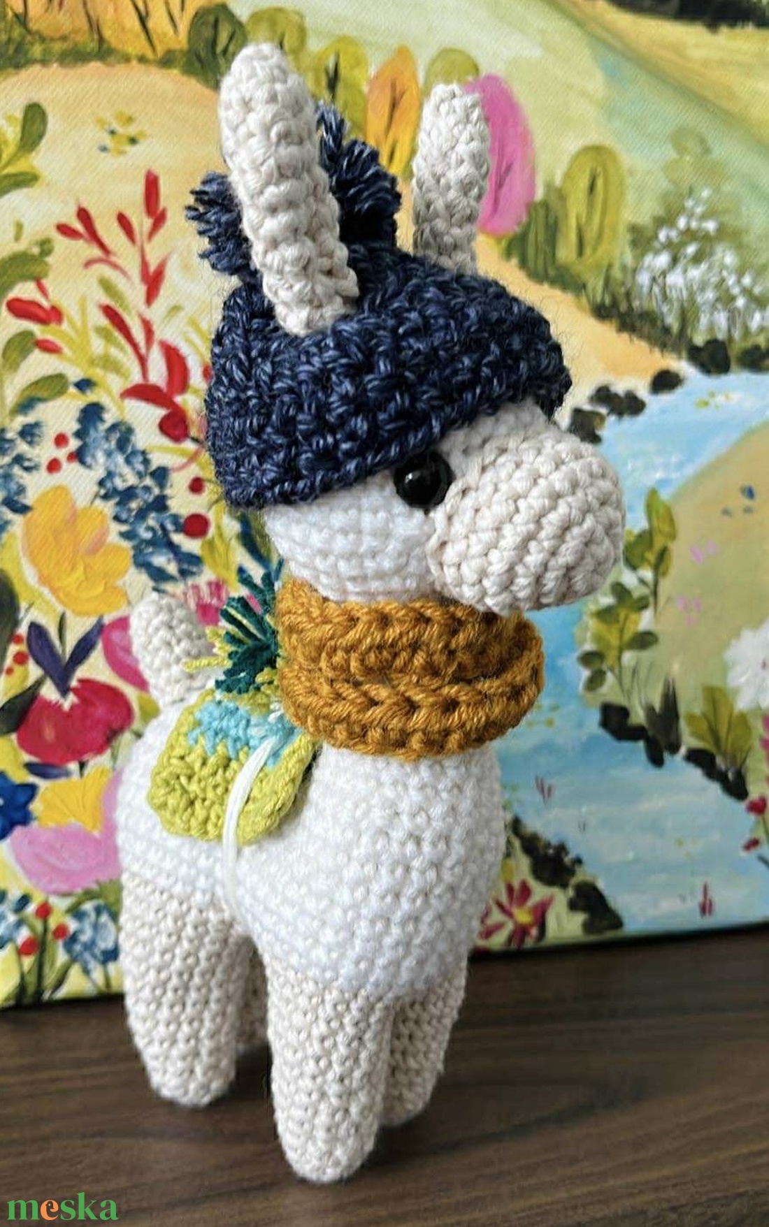 Horgolt láma játékfigura plüss - játék & sport - plüssállat & játékfigura - láma - Meska.hu