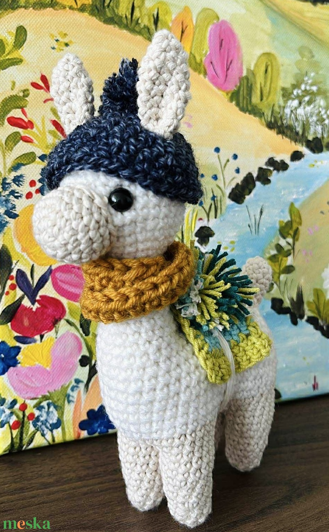 Horgolt láma játékfigura plüss - játék & sport - plüssállat & játékfigura - láma - Meska.hu