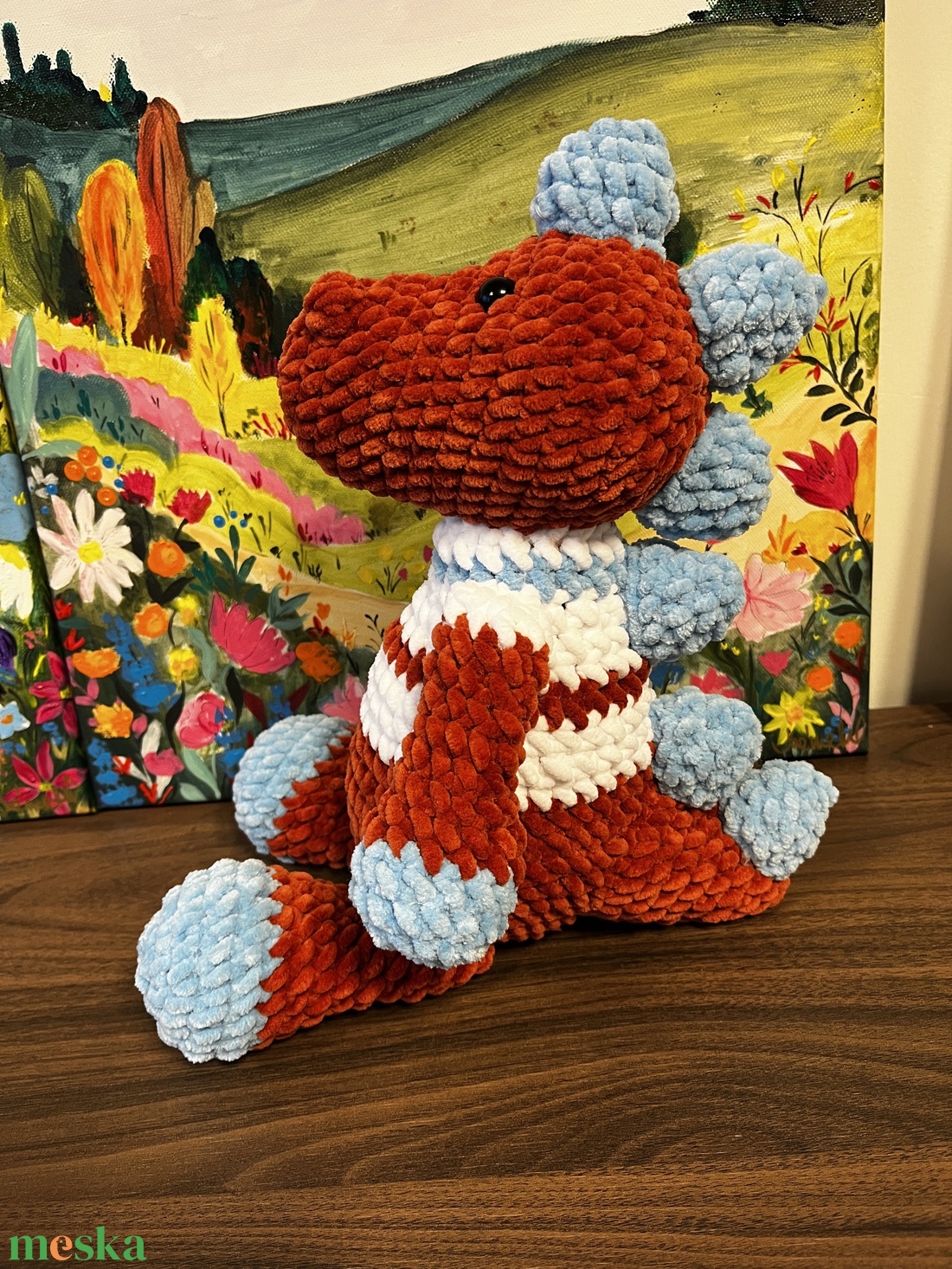 Horgolt dínó játékfigura plüss - játék & sport - plüssállat & játékfigura - láma - Meska.hu