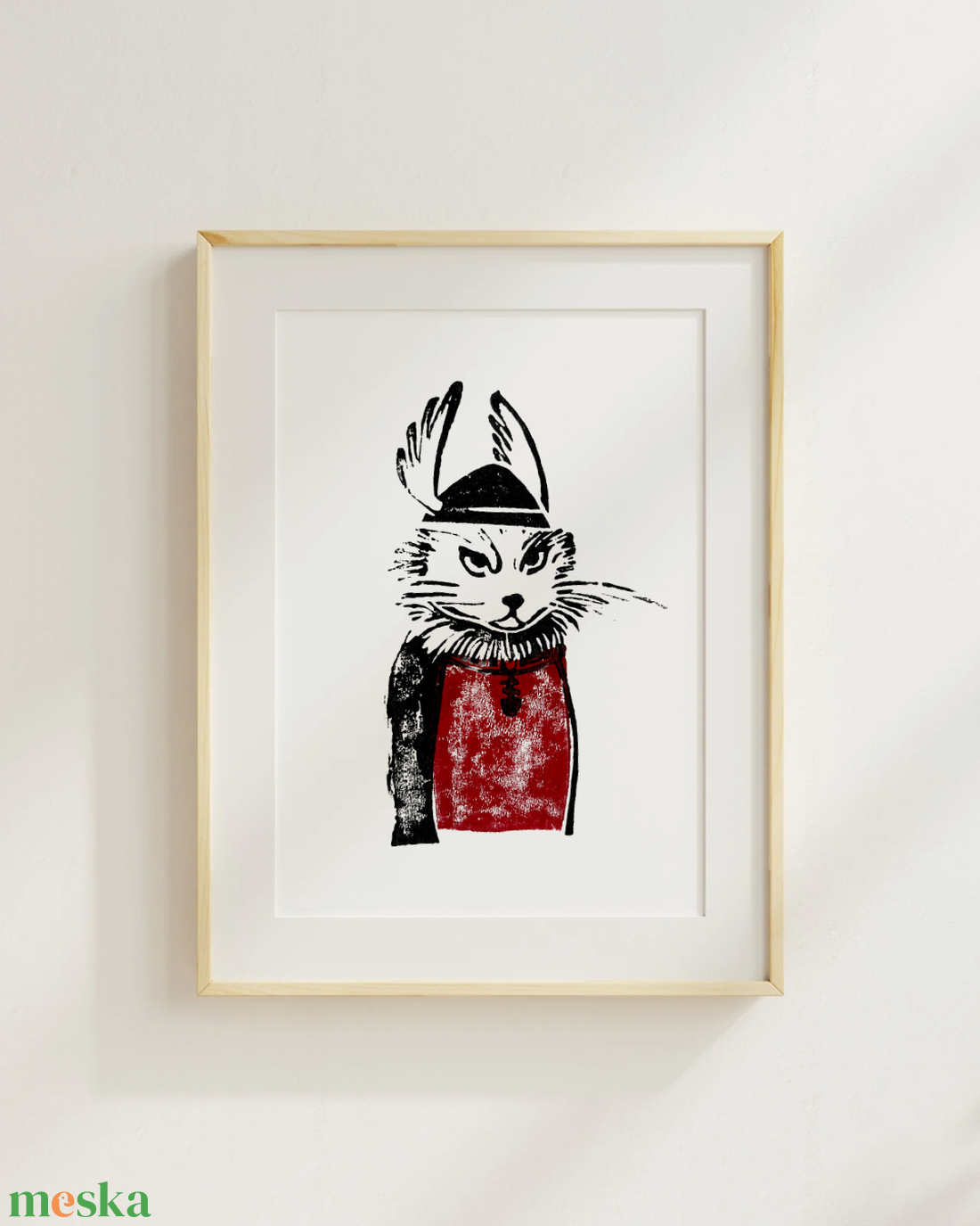 Az Őrző -  linónyomat - művészet - grafika & illusztráció - művészi nyomat - Meska.hu