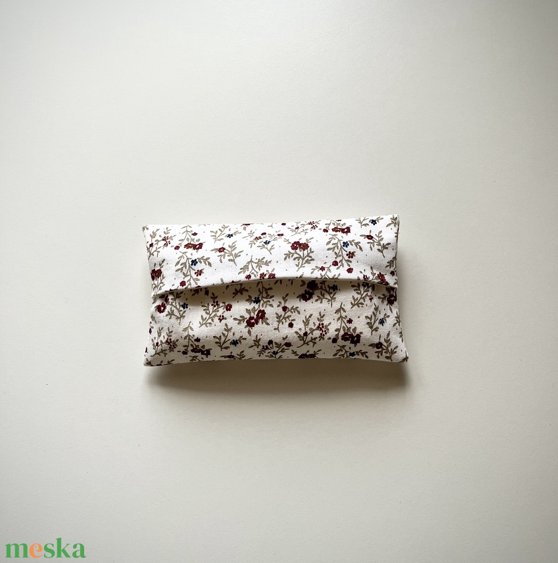 Virágmintás Zsebkendő Tartó - 100% pamut - táska & tok - pénztárca & más tok - zsebkendőtartó tok - Meska.hu