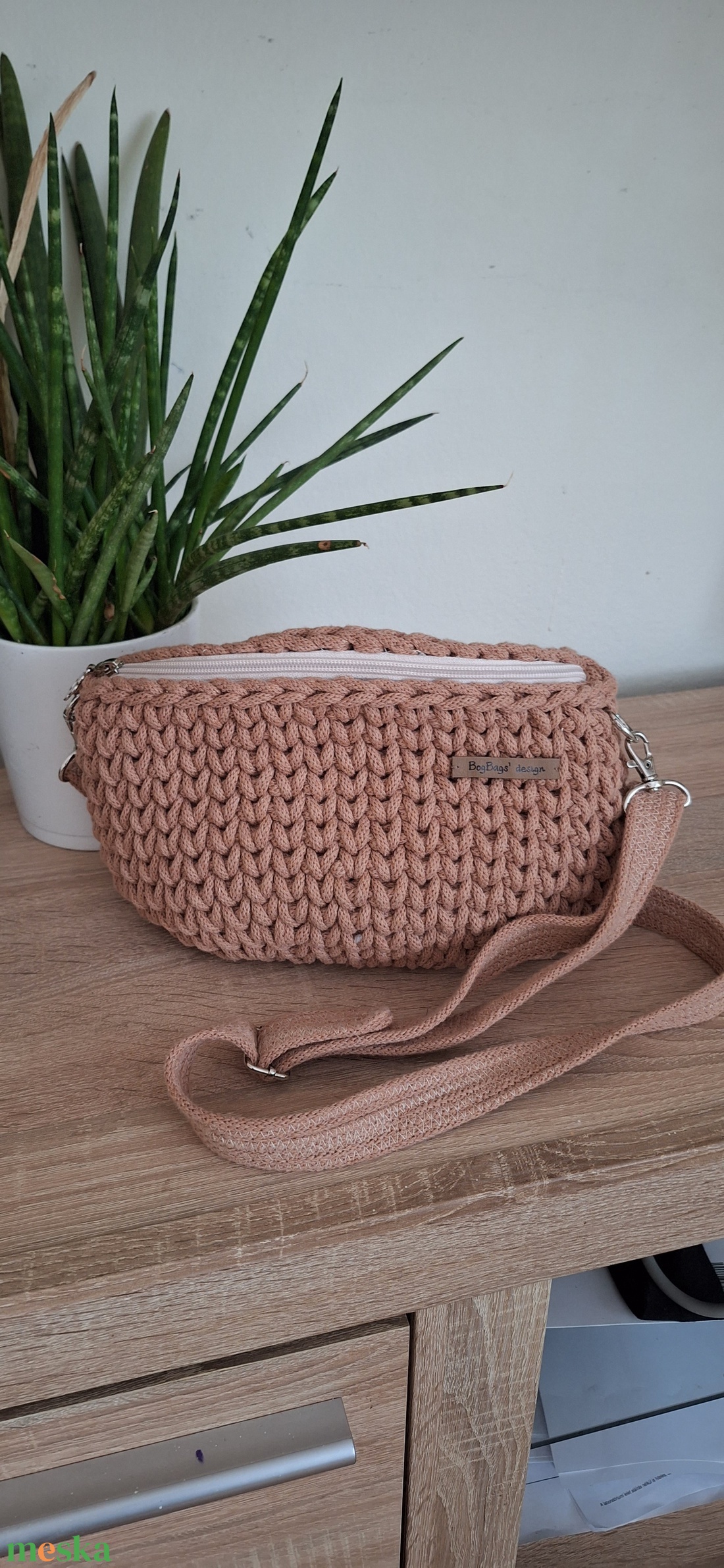 horgolt övtaska - táska & tok - kézitáska & válltáska - kézitáska - Meska.hu