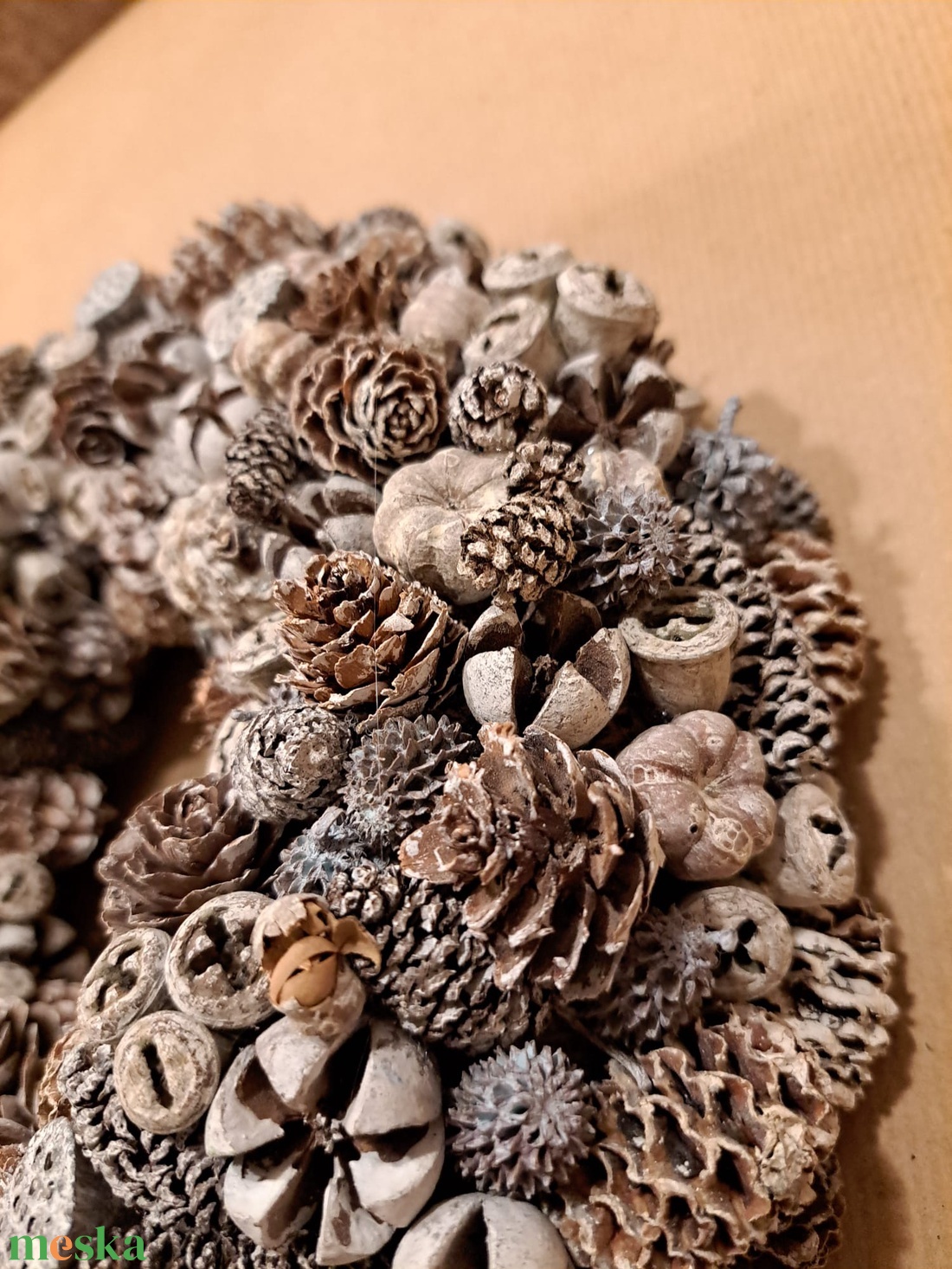 Jegesfehér kopogtató - otthon & életmód - dekoráció - ajtó- és ablak dekoráció - ajtódísz & kopogtató - Meska.hu