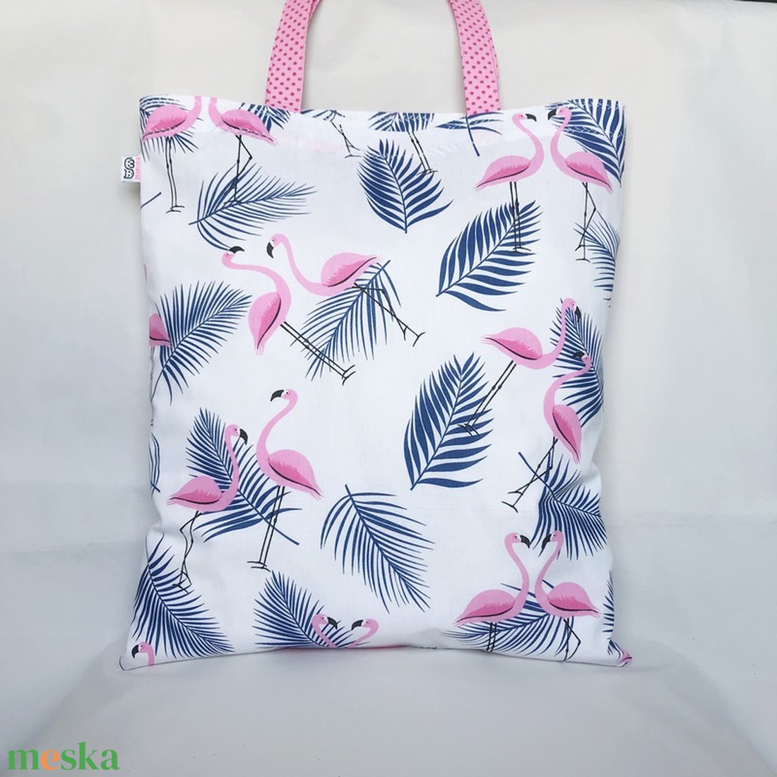 Flamingó Párok Kék Pálmalevelekkel Szatyor - táska & tok - bevásárlás & shopper táska - shopper, textiltáska, szatyor - Meska.hu Flamingó Párok Kék Pálmalevelekkel Szatyor - táska & tok - bevásárlás & shopper táska - shopper, textiltáska, szatyor - Meska.hu