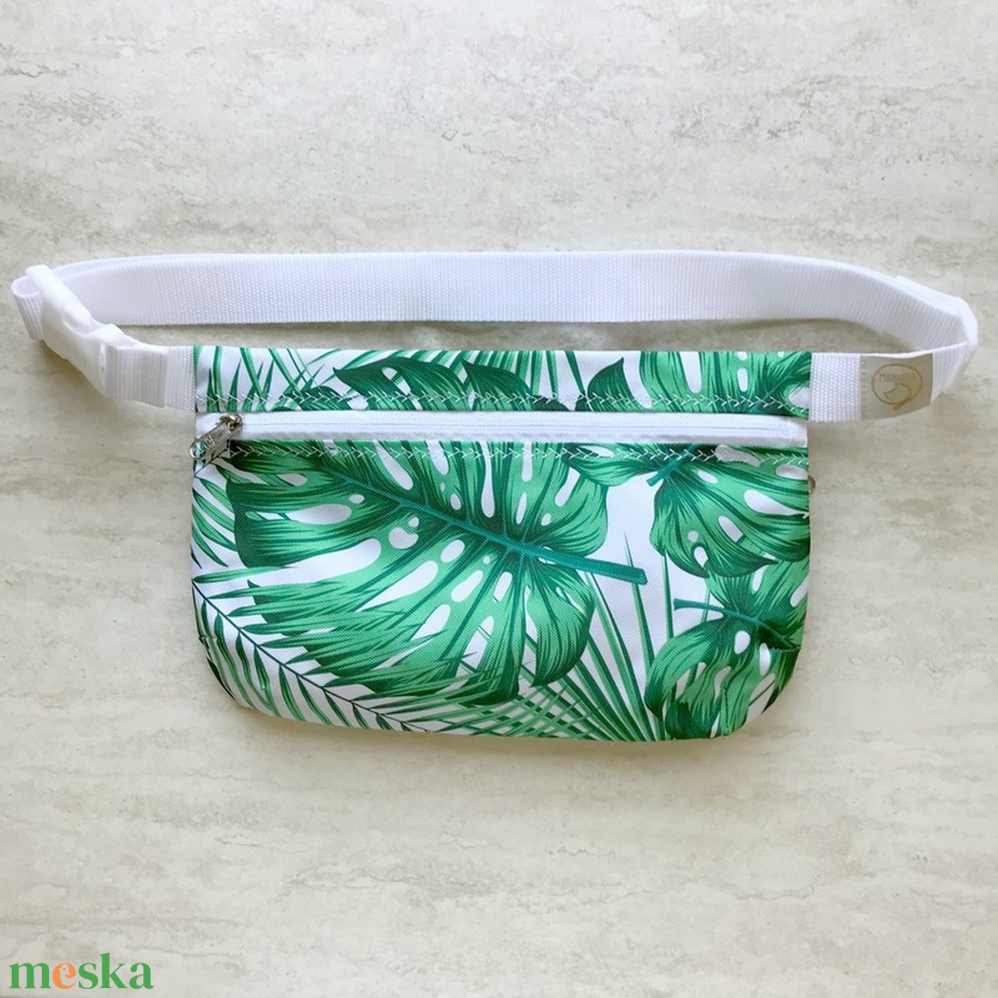 Pálmaleveles Vízálló Övtáska - táska & tok - övtáska - Meska.hu