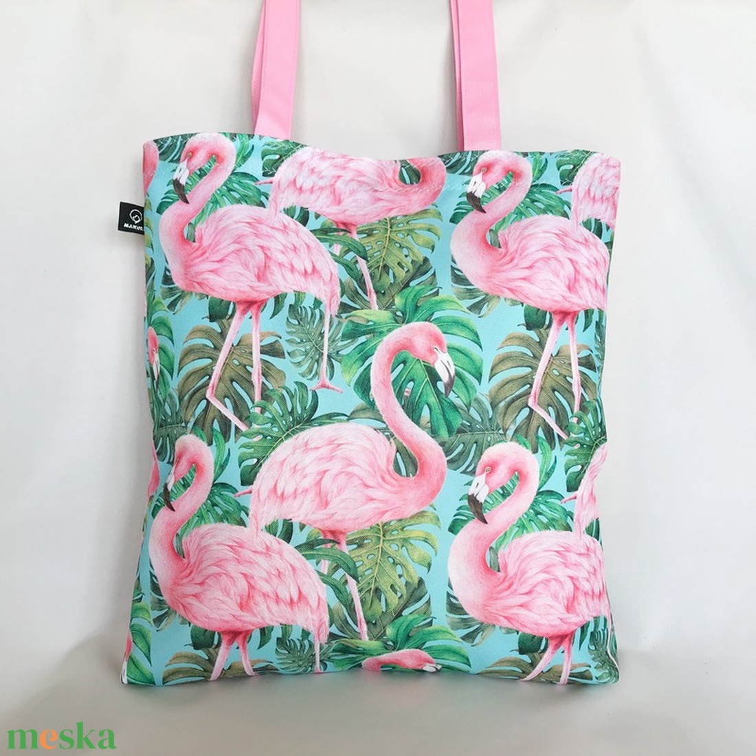Flamingó Mintás Türkiz Vízálló Szatyor - táska & tok - kézitáska & válltáska - válltáska - Meska.hu Flamingó Mintás Türkiz Vízálló Szatyor - táska & tok - kézitáska & válltáska - válltáska - Meska.hu
