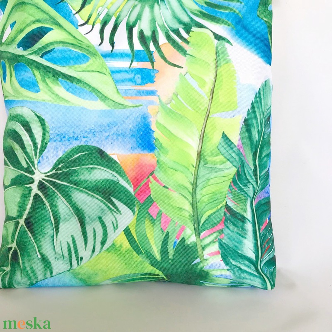 Zöld Pálmalevelek Vízálló Szatyor - táska & tok - kézitáska & válltáska - válltáska - Meska.hu