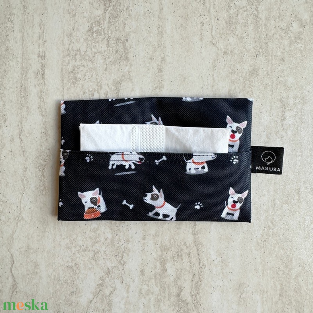 Bullterrier Mintás Papírzsebkendő Tartó  - táska & tok - pénztárca & más tok - zsebkendőtartó tok - Meska.hu