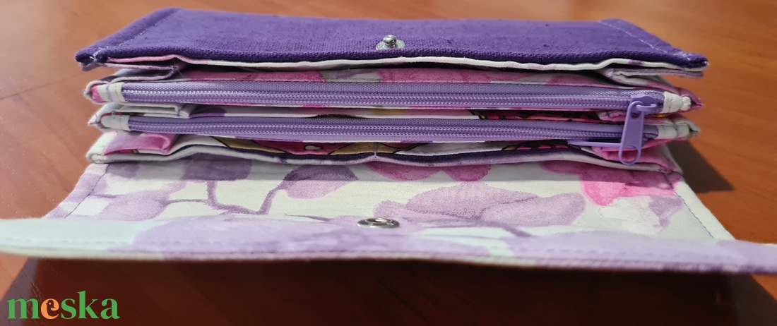 Textil pénztárca - táska & tok - pénztárca & más tok - pénztárca - női pénztárca - Meska.hu