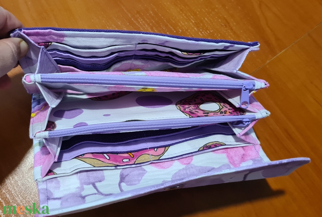 Textil pénztárca - táska & tok - pénztárca & más tok - pénztárca - női pénztárca - Meska.hu