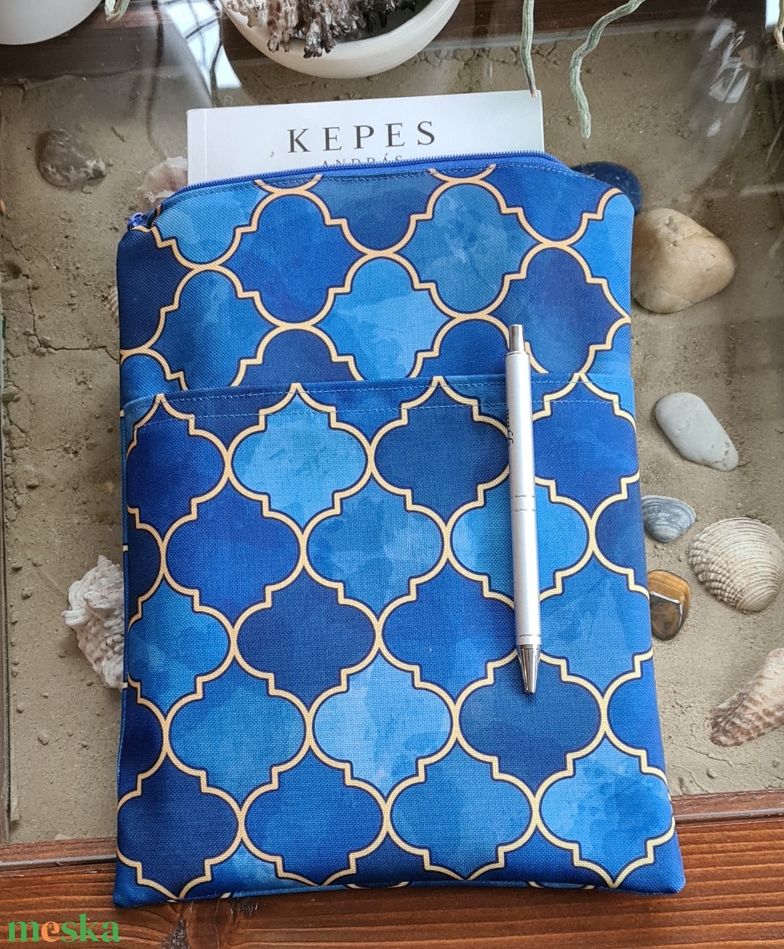 Cipzáras könyvtok gyöngyvászonból - könyv & zene - könyvtok - Meska.hu