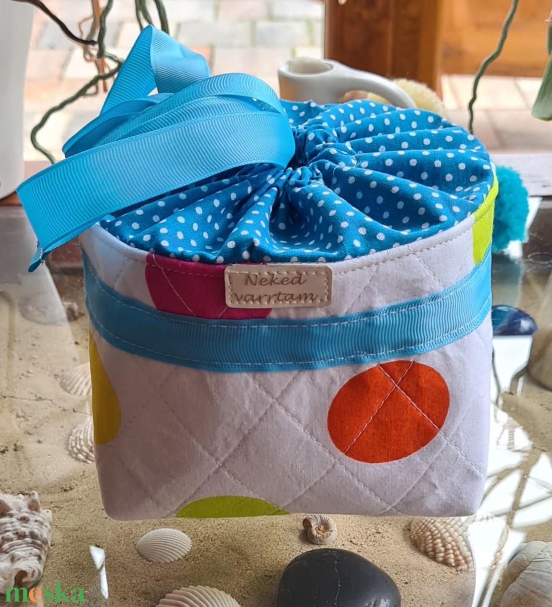 Textil kosár, tároló egyedi méretben és színben - otthon & életmód - tárolás & rendszerezés - tárolókosár - Meska.hu