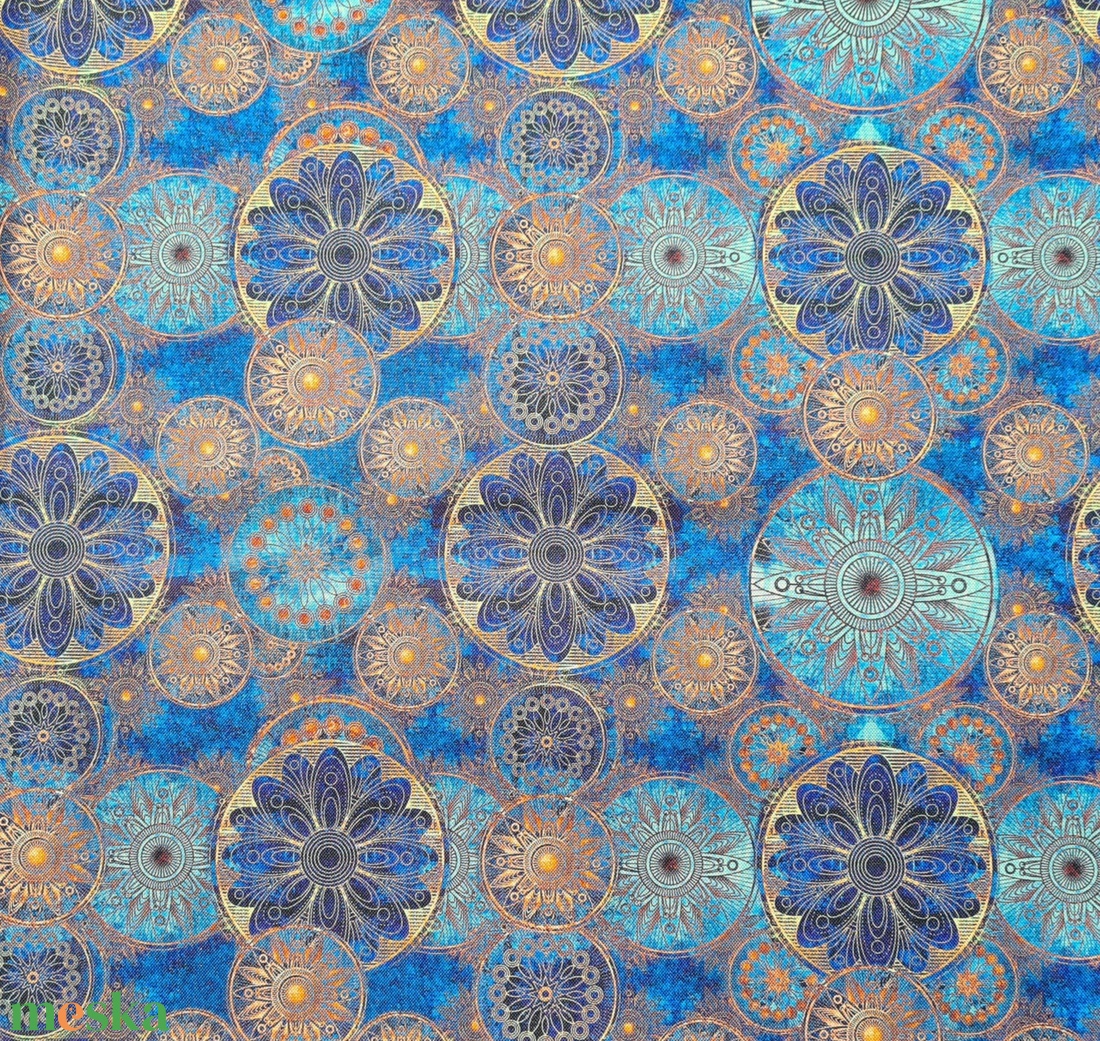 Kék arany mandala - vízhatlan gyöngyvászon - kellékek & szerszámok - méteráru - vászon - gyöngyvászon - Meska.hu Kék arany mandala - vízhatlan gyöngyvászon - kellékek & szerszámok - méteráru - vászon - gyöngyvászon - Meska.hu