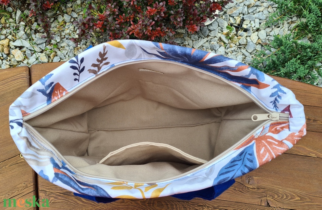 Nyári vászontáska - táska & tok - bevásárlás & shopper táska - shopper, textiltáska, szatyor - Meska.hu