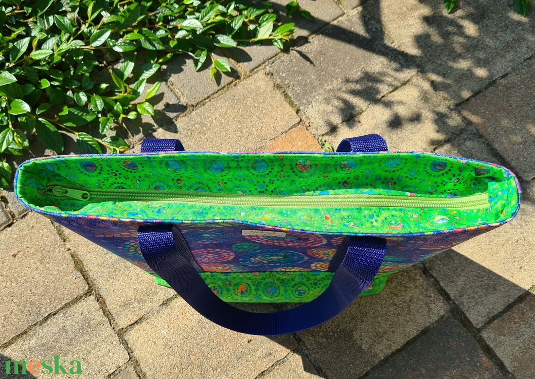 Nyári vászontáska - táska & tok - bevásárlás & shopper táska - shopper, textiltáska, szatyor - Meska.hu