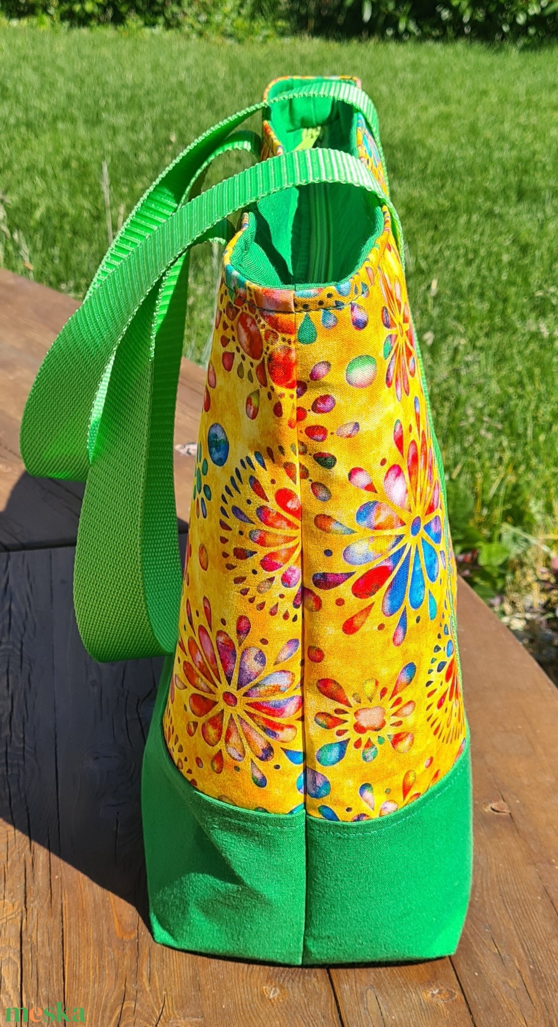 Nyári vászontáska - táska & tok - bevásárlás & shopper táska - shopper, textiltáska, szatyor - Meska.hu Nyári vászontáska - táska & tok - bevásárlás & shopper táska - shopper, textiltáska, szatyor - Meska.hu