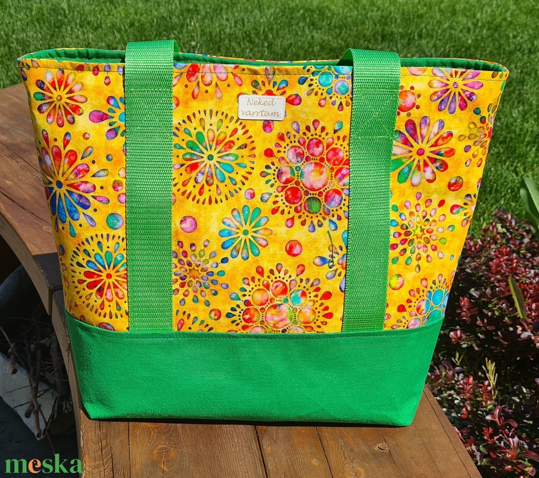 Nyári vászontáska - táska & tok - bevásárlás & shopper táska - shopper, textiltáska, szatyor - Meska.hu Nyári vászontáska - táska & tok - bevásárlás & shopper táska - shopper, textiltáska, szatyor - Meska.hu