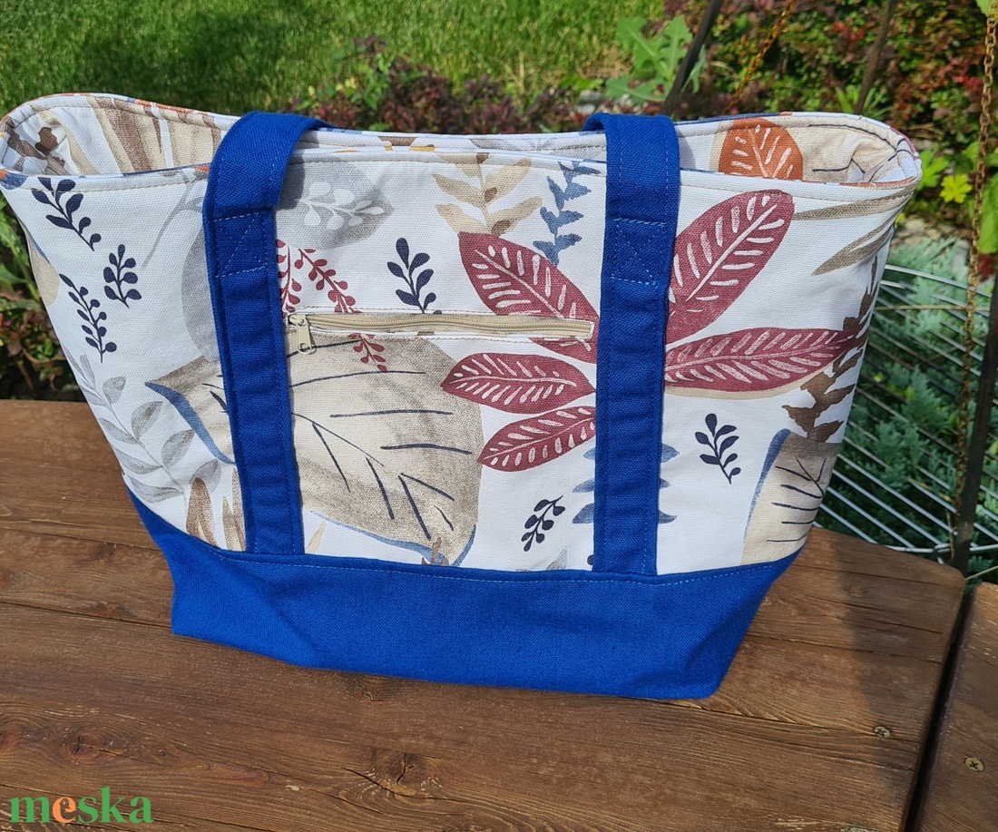Nyári vászontáska - táska & tok - bevásárlás & shopper táska - shopper, textiltáska, szatyor - Meska.hu