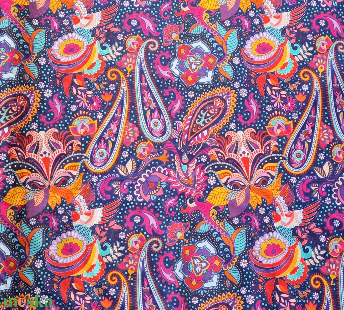 Paisley virág lila-narancs-rózsaszín - vízhatlan gyöngyvászon - kellékek & szerszámok - méteráru - vászon - gyöngyvászon - Meska.hu Paisley virág lila-narancs-rózsaszín - vízhatlan gyöngyvászon - kellékek & szerszámok - méteráru - vászon - gyöngyvászon - Meska.hu