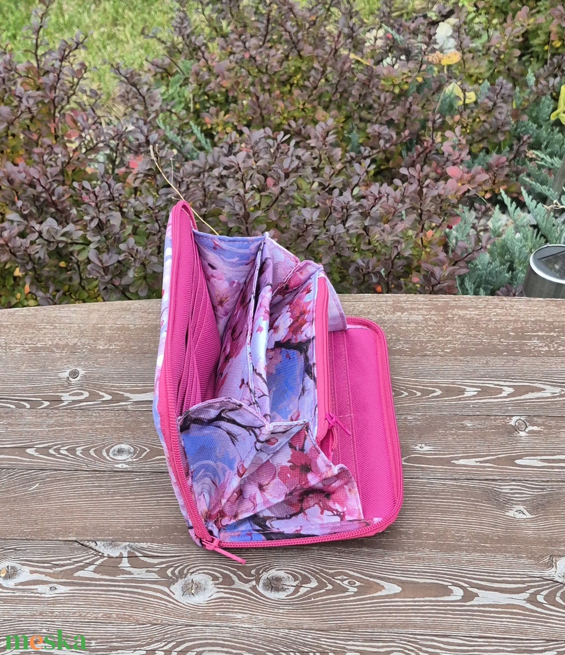 Cseresznyevirágzás - nagyméretű cipzáros pénztárca - táska & tok - pénztárca & más tok - pénztárca - női pénztárca - Meska.hu