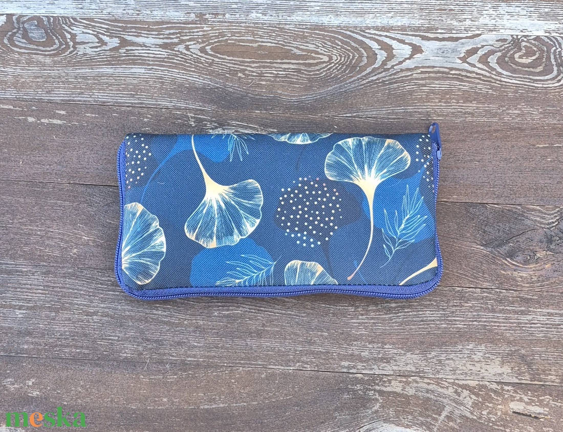 Gingko biloba -  nagyméretű cipzáros pénztárca - táska & tok - pénztárca & más tok - pénztárca - női pénztárca - Meska.hu