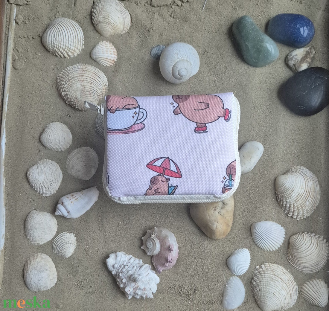 Capibarás pénztárca gyerekeknek - táska & tok - pénztárca & más tok - pénztárca - gyerek pénztárca - Meska.hu