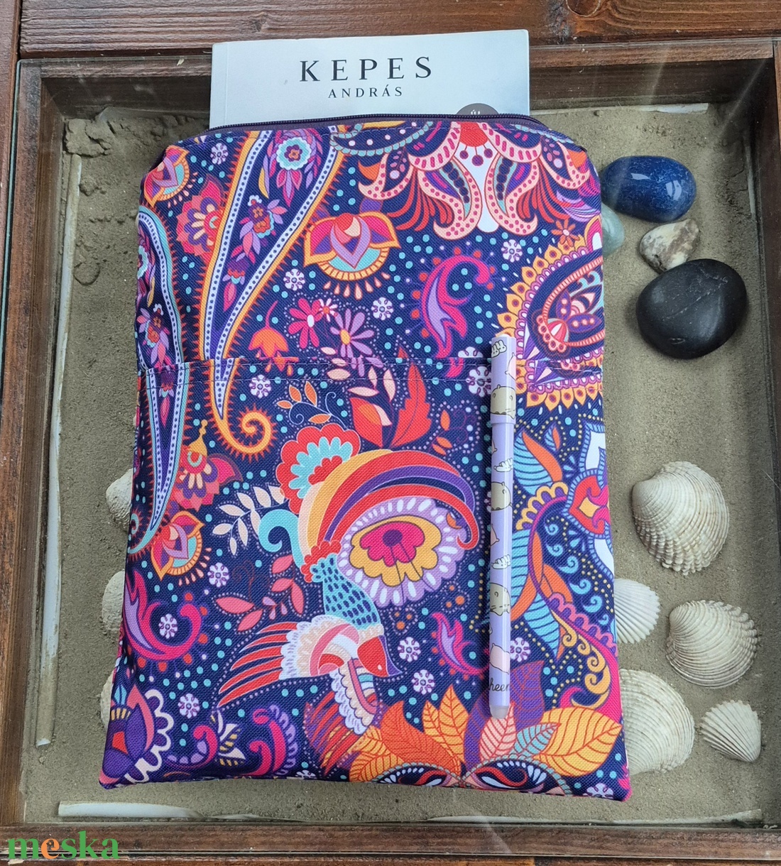 Cipzáras könyvtok gyöngyvászonból - könyv & zene - könyvtok - Meska.hu