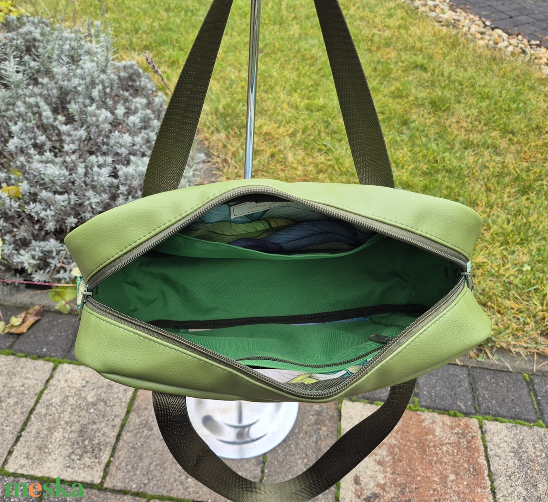 Zöld levelek - női válltáska - táska & tok - kézitáska & válltáska - válltáska - Meska.hu