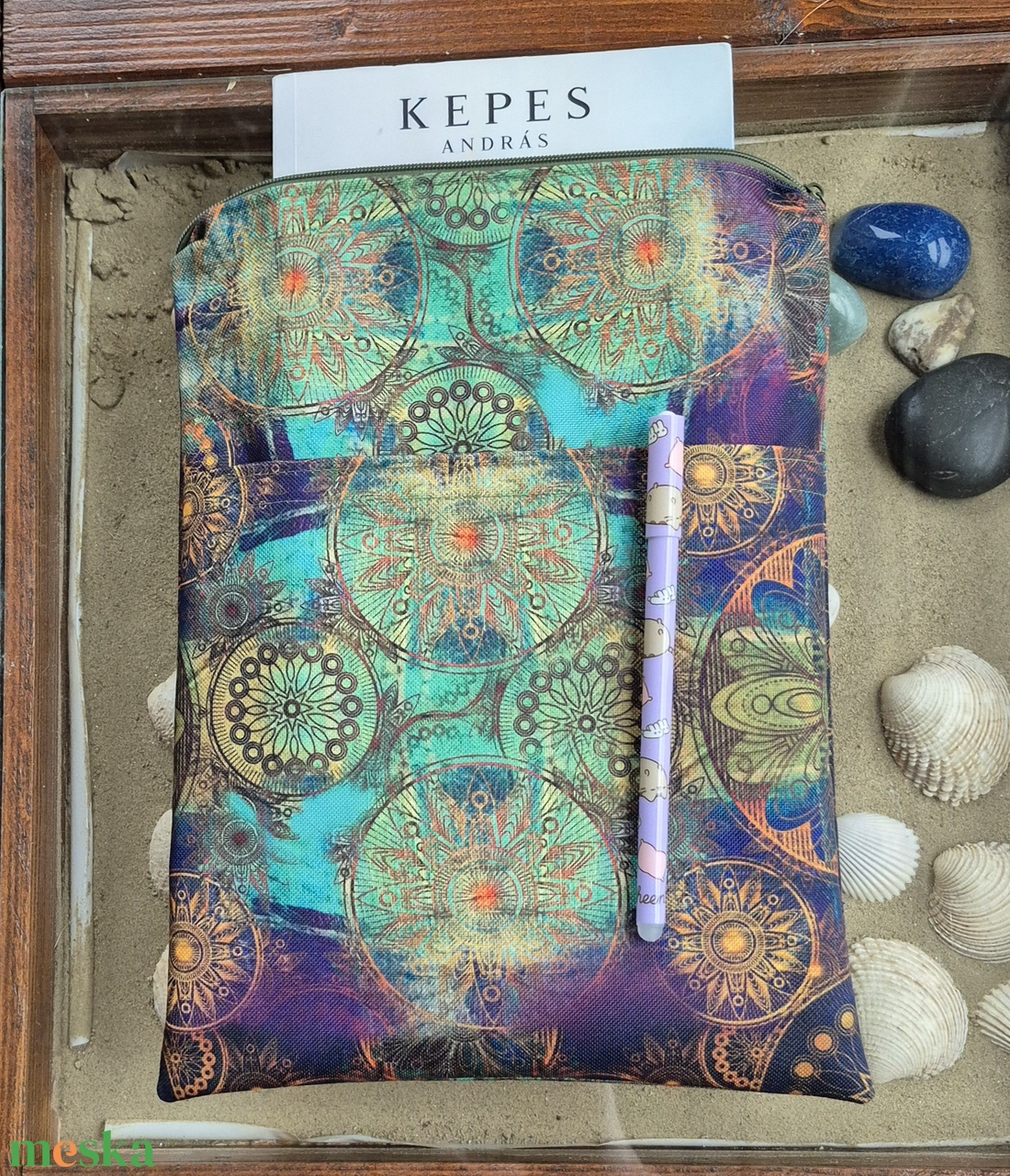 Cipzáras könyvtok gyöngyvászonból - könyv & zene - könyvtok - Meska.hu