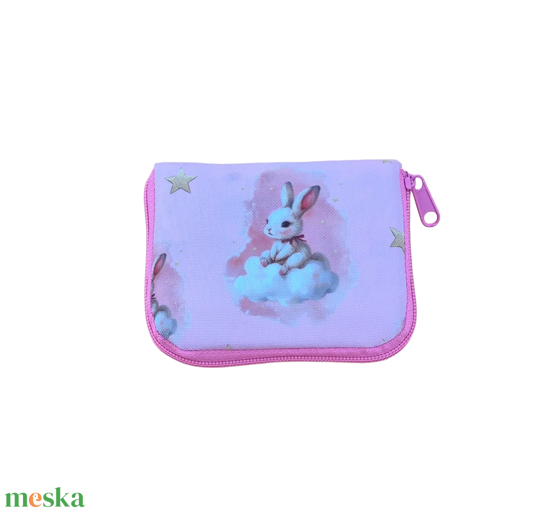 Nyuszis pénztárca gyerekeknek - táska & tok - pénztárca & más tok - pénztárca - gyerek pénztárca - Meska.hu