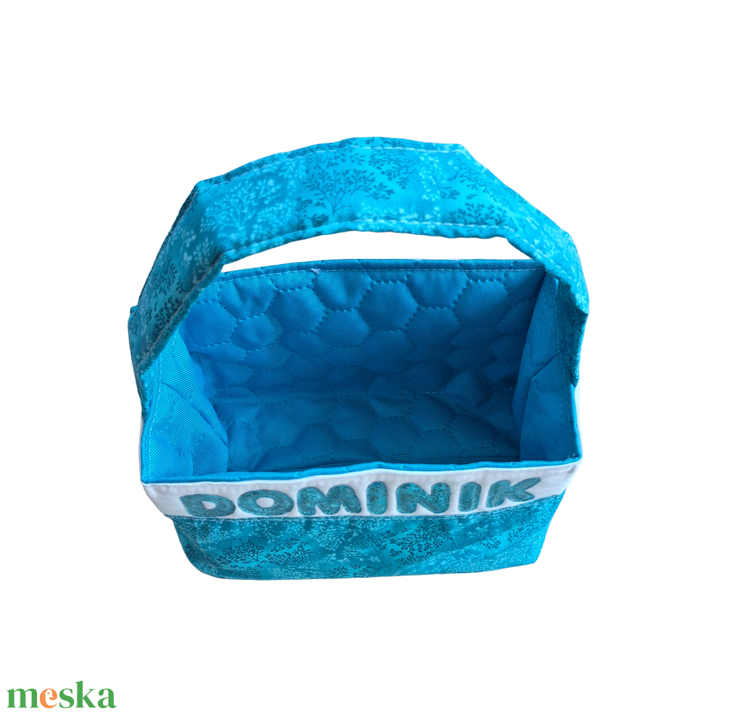 Egyedi, neves textil kosár fiúknak - otthon & életmód - tárolás & rendszerezés - tárolókosár - Meska.hu