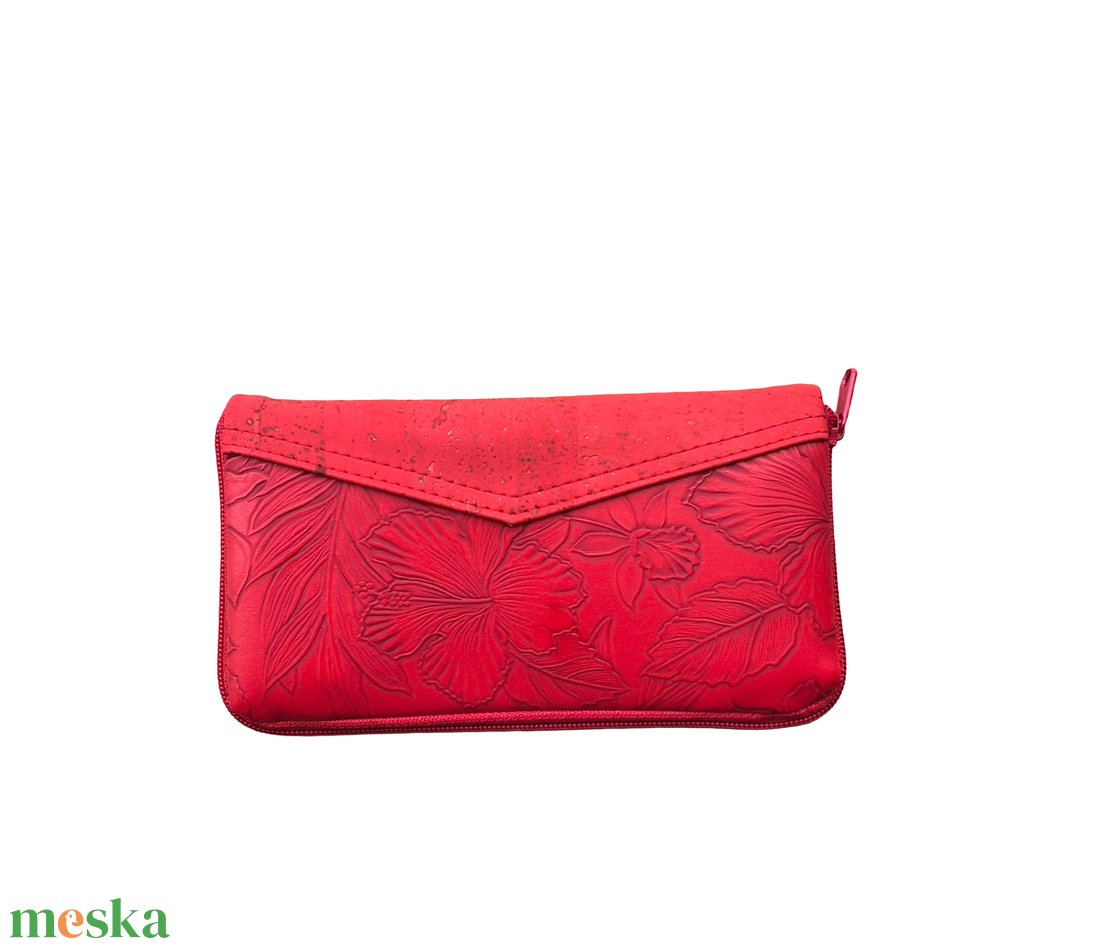 Pipacs - dombornyomott nagyméretű cipzáros pénztárca - táska & tok - pénztárca & más tok - pénztárca - női pénztárca - Meska.hu