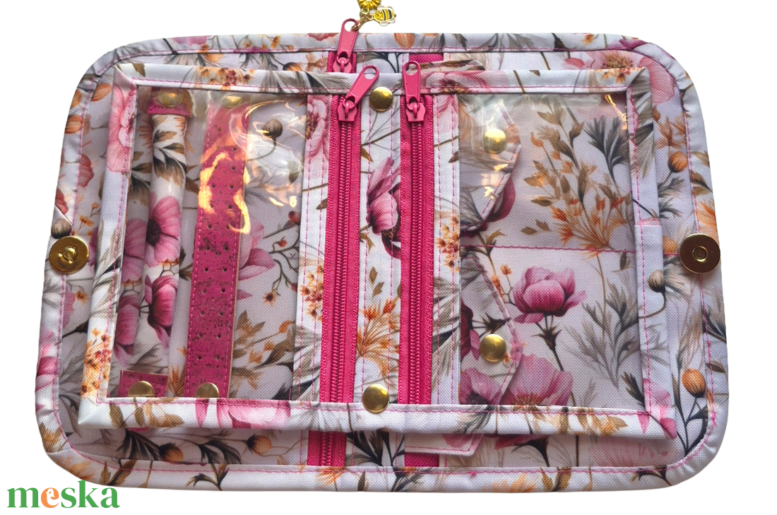 Réti virágok - ékszertartó utazós neszeszer - táska & tok - neszesszer - Meska.hu