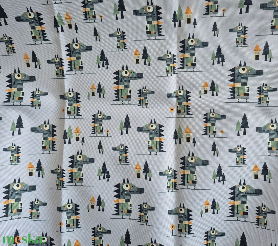 Krokodilok  - vízhatlan gyöngyvászon - kellékek & szerszámok - méteráru - vászon - gyöngyvászon - Meska.hu