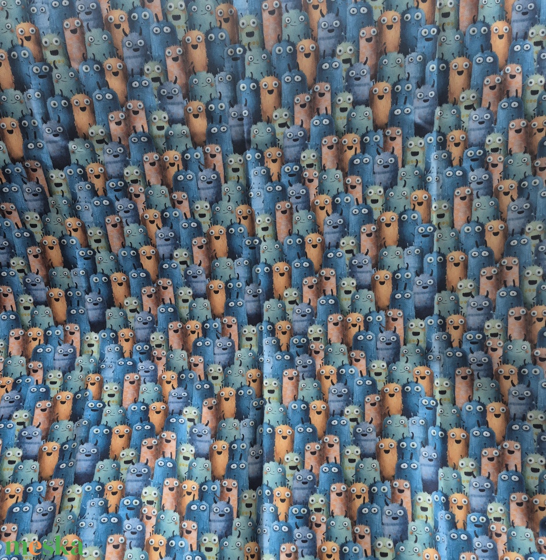 Szörnyecskék  - vízhatlan gyöngyvászon - kellékek & szerszámok - méteráru - vászon - gyöngyvászon - Meska.hu