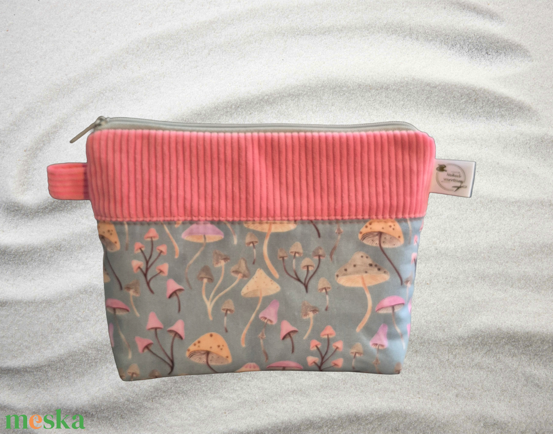 Juharfa neszeszer kollekció - gombák - táska & tok - neszesszer - Meska.hu