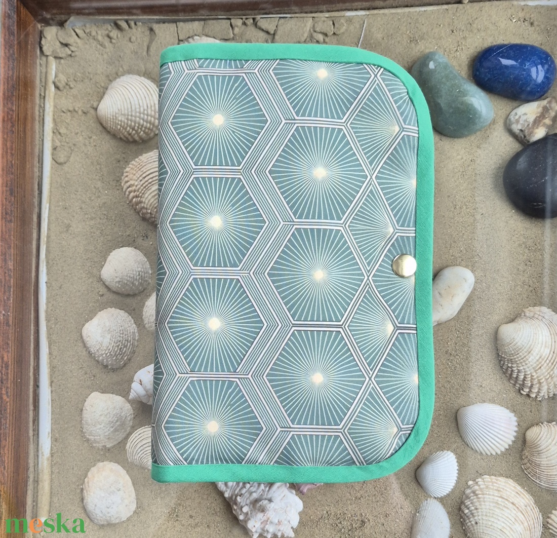 Zöld arany elegancia - ékszertartó utazós neszeszer - táska & tok - neszesszer - Meska.hu