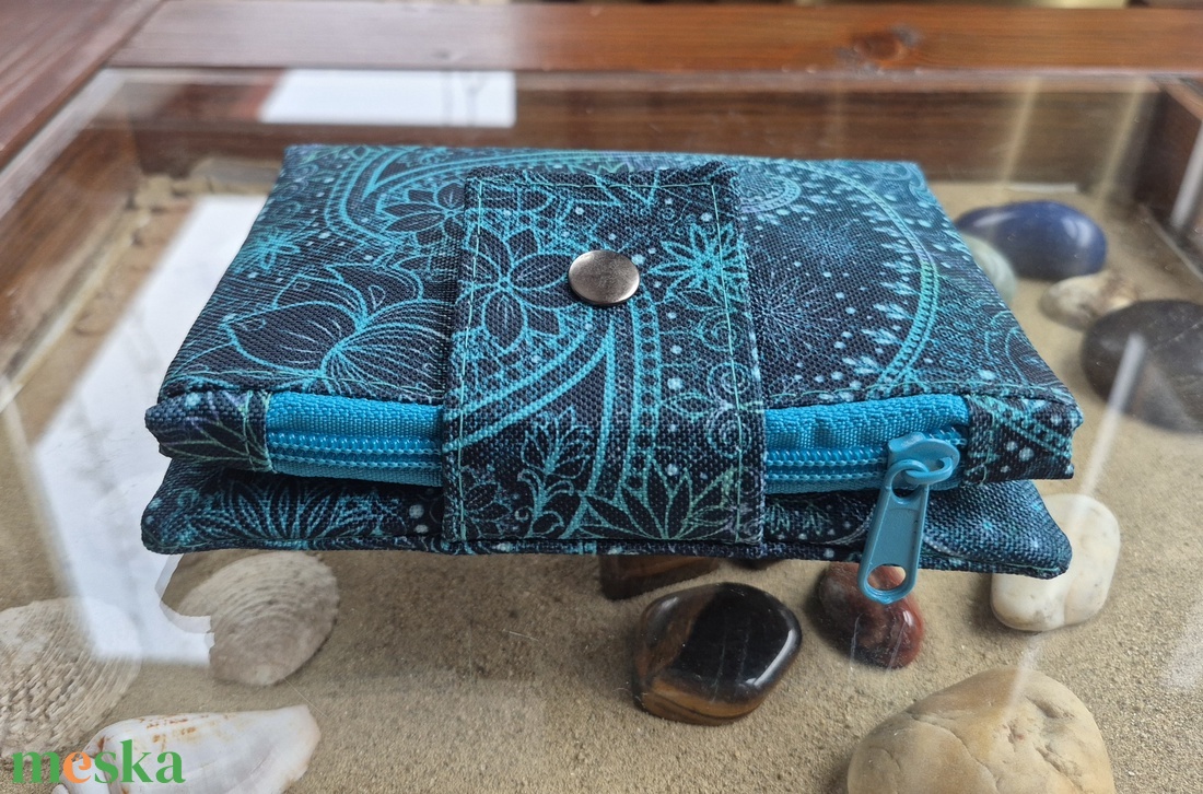 Türkiz álom -  női pénztárca - táska & tok - pénztárca & más tok - pénztárca - női pénztárca - Meska.hu