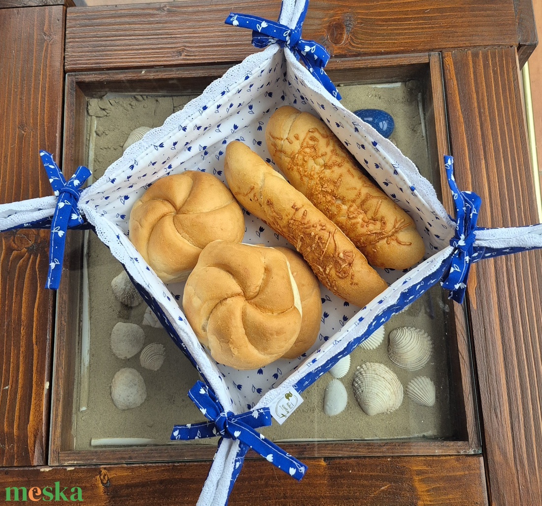 Pékáru tartó kínáló kosárka - otthon & életmód - tárolás & rendszerezés - tárolókosár - Meska.hu