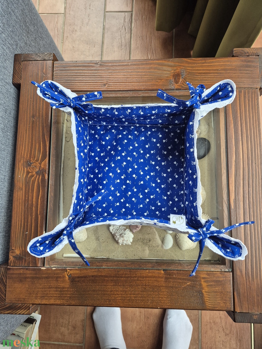 Pékáru tartó kínáló kosárka - otthon & életmód - tárolás & rendszerezés - tárolókosár - Meska.hu