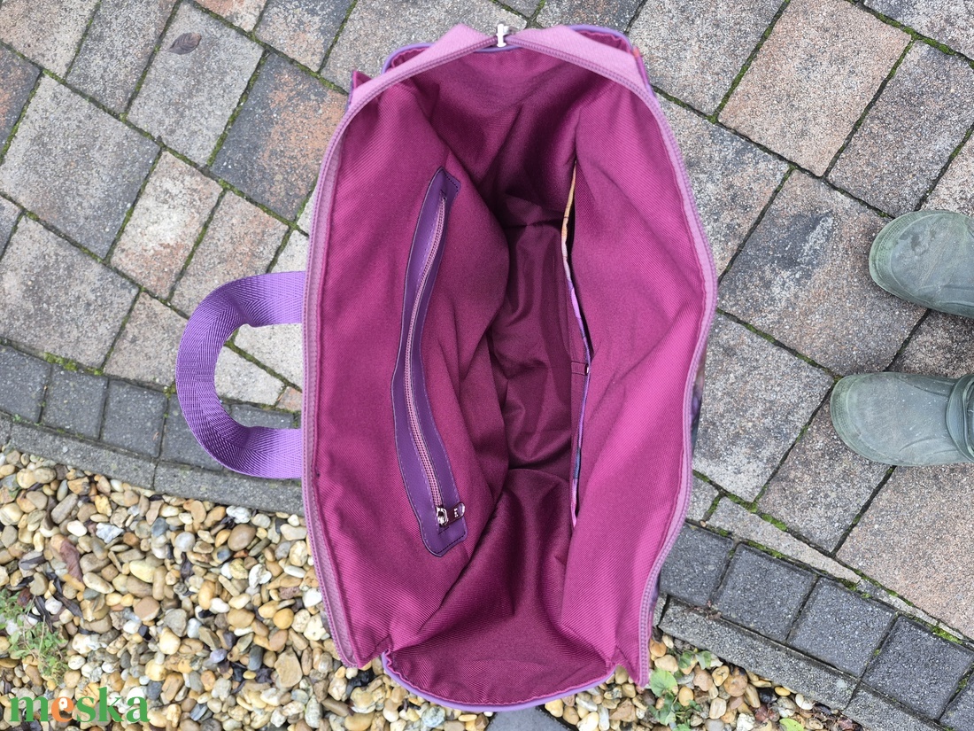 Purple bloom - női hátizsák - táska & tok - hátizsák - hátizsák - Meska.hu