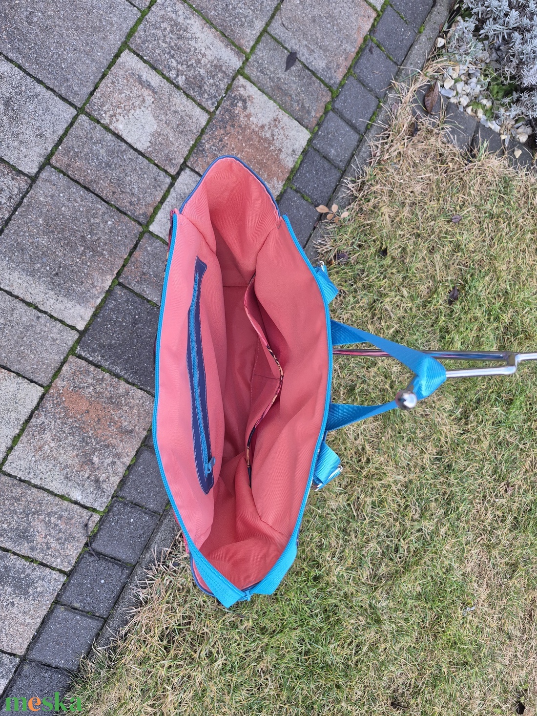 Peachy blue - női hátizsák - táska & tok - hátizsák - hátizsák - Meska.hu