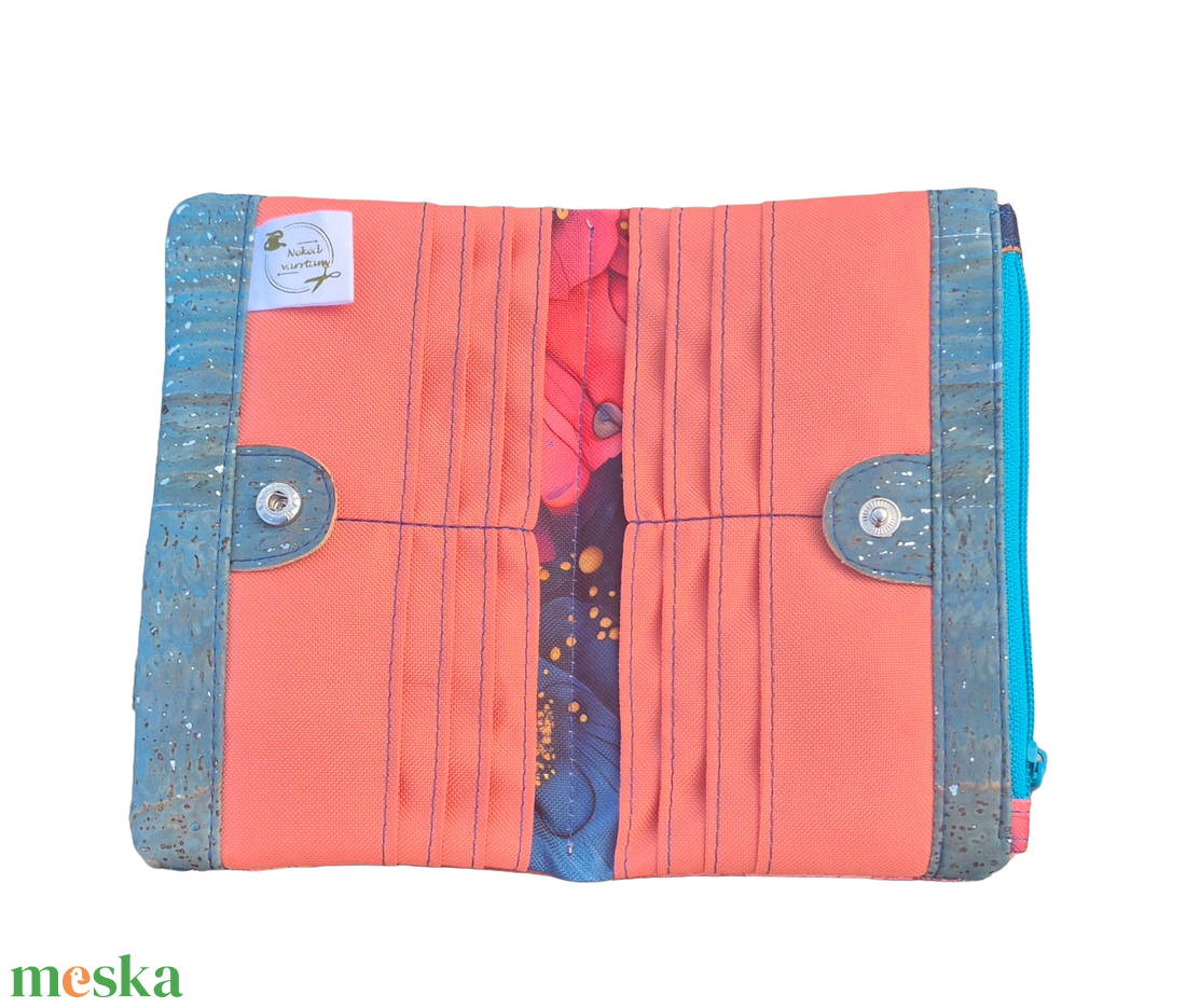 Peachy blue női pénztárca - táska & tok - pénztárca & más tok - pénztárca - női pénztárca - Meska.hu