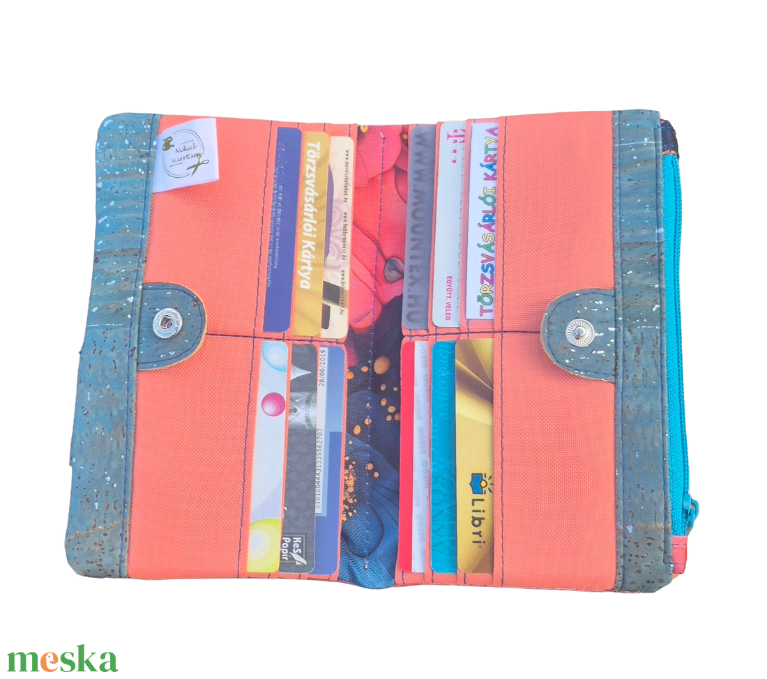 Peachy blue női pénztárca - táska & tok - pénztárca & más tok - pénztárca - női pénztárca - Meska.hu